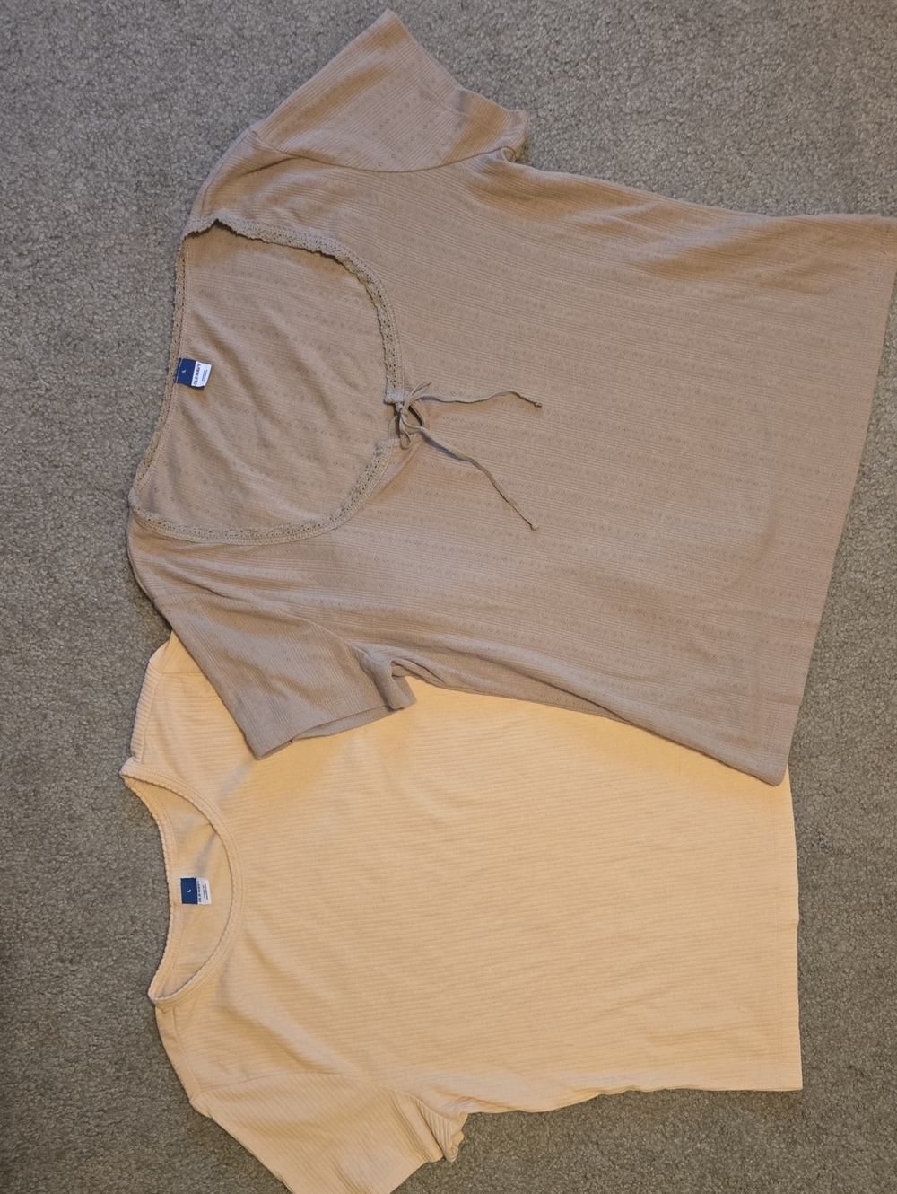 Old Navy Short Sleeve Scoop & Crew Neck Top Set - Size Large